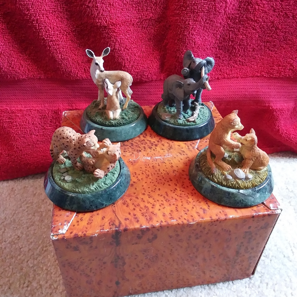 Set of 4 World WildLife Fund Animals 1986 edition.